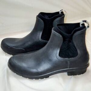 UGG Women's Black Chelsea Rain Boots